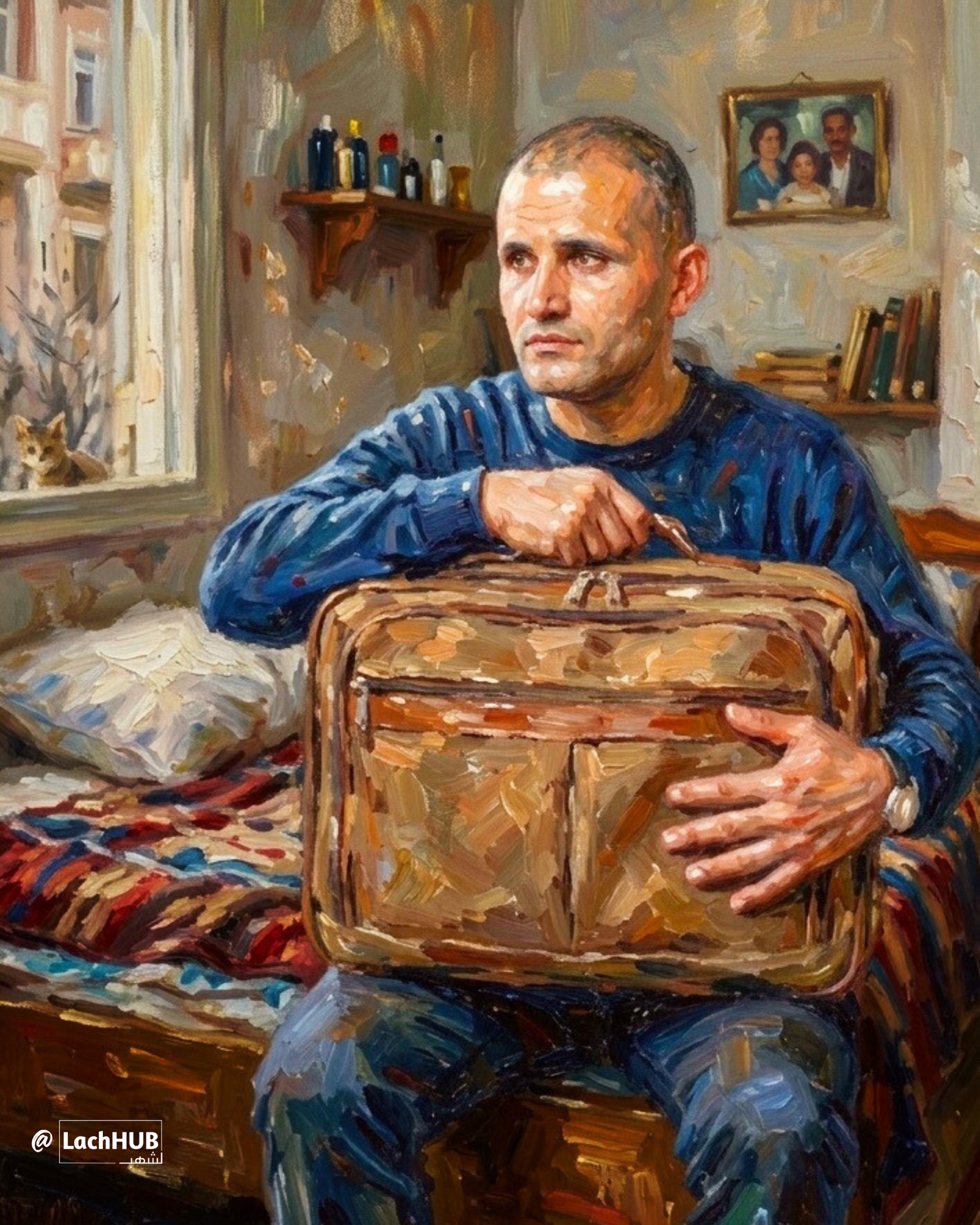 أهاجر مستبدلاً حقيقتي، بحقيبتي !